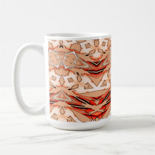 Tasse, ein klassisches mehrfarbiges, nahtloses Mus Kaffeetasse