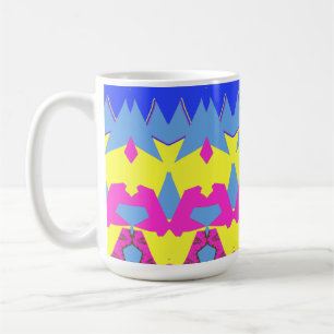 Tasse, ein klassisches mehrfarbiges, nahtloses Mus Kaffeetasse