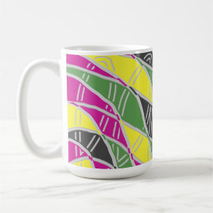 Tasse, ein klassisches mehrfarbiges, nahtloses Mus Kaffeetasse