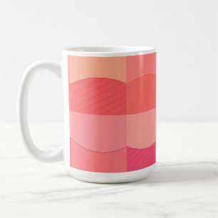 Tasse: Ein klassisches, rotes, nahtloses Musterdes Kaffeetasse