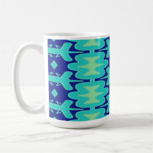 Tasse, Ein lebendiges, mehrfarbiges, nahtloses Mus Kaffeetasse