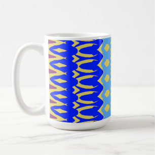Tasse, Ein lebendiges, mehrfarbiges, nahtloses Mus Kaffeetasse