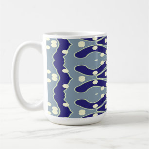 Tasse, Ein lebendiges, mehrfarbiges, nahtloses Mus Kaffeetasse