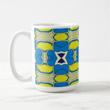 Tasse, Ein lebendiges, mehrfarbiges, nahtloses Mus