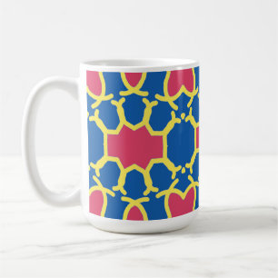 Tasse, Ein lebendiges, mehrfarbiges, nahtloses Mus Kaffeetasse