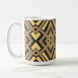 Tasse, Ein lebendiges, vielfarbiges geometrisches  Kaffeetasse