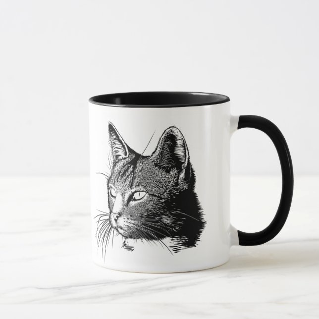 Tasse einer Katze in Liebe (Rechts)