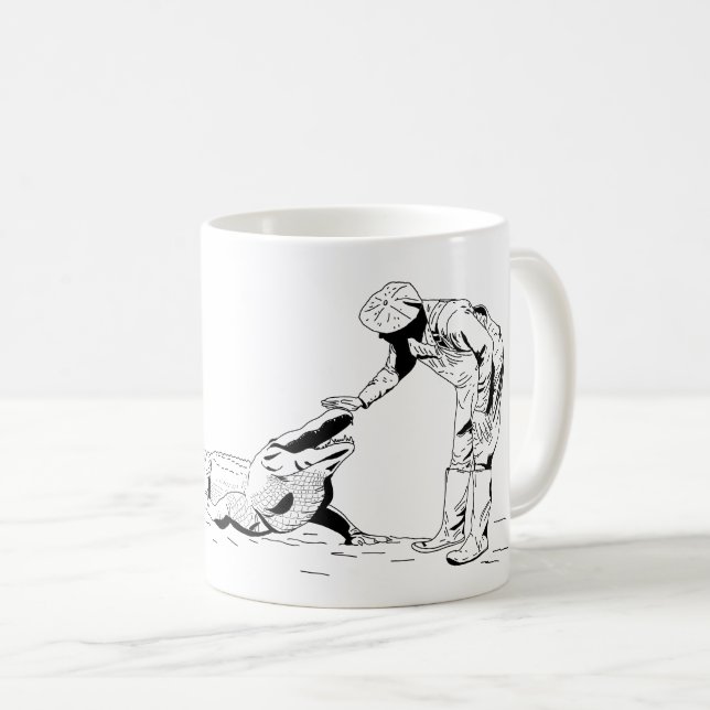 Tasse eines Alligator Line-Kaffees (VorderseiteRechts)