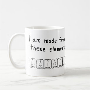 Tasse eines unangenehmen periodischen Tabellenname