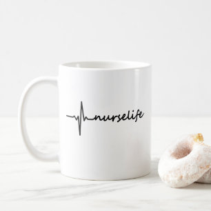 Tasse EKG de la vie d'infirmière