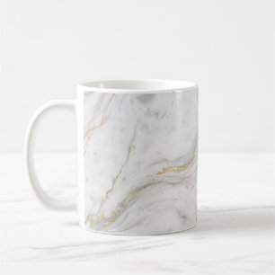 Tasse Élégance Marbre Blanc