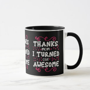 Tasse élégante à deux tons avec motif tourbillonna