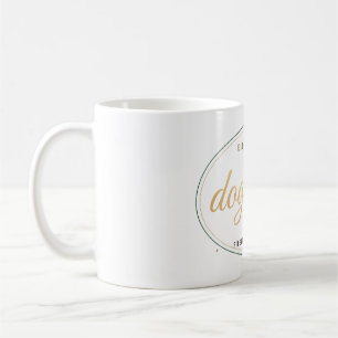 Tasse élégante avec empreinte de patte dorée pour