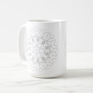 Tasse - Elegantes Mandala-Muster in Farbe