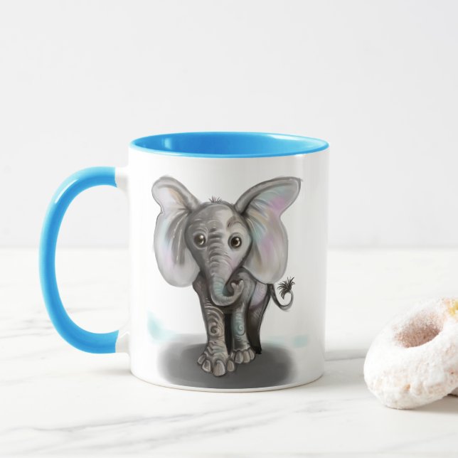 Tasse Éléphant de bébé (Avec donut)