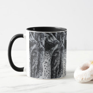Tasse Ellie Eléphant Art Asiatique Animaux Sauvages Jung