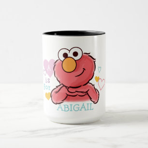 Tasse Elmo adorable   Ajoutez votre propre nom