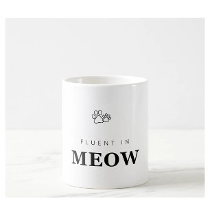 Tasse empreinte de patte amateur de chat drôle cou