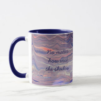 Tasse en art de versement acrylique de lever de so