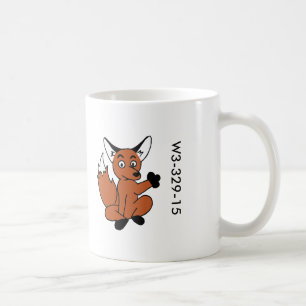 Tasse en bois de Fox d'insigne