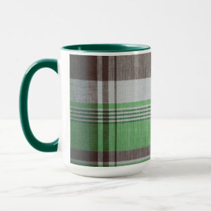 Tasse en céramique à carreaux