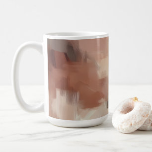 Tasse en céramique à coup de pinceau abstrait – Te