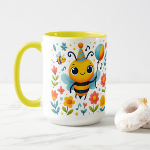 Tasse en céramique Abeille de fête mignonne