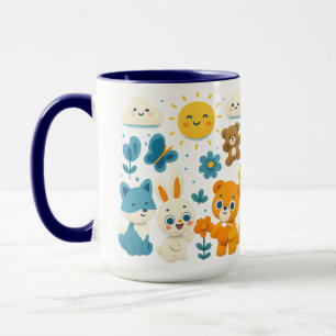 Tasse en céramique Amis Fantaisistes de la Forêt
