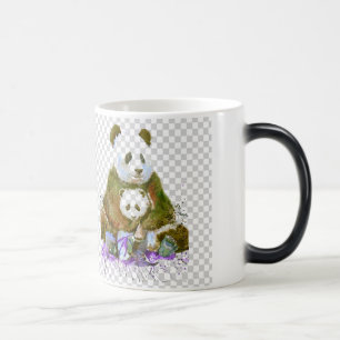 Tasse en céramique Art Famille Zen Panda