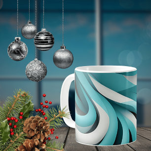 Tasse en céramique avec design 3D abstrait