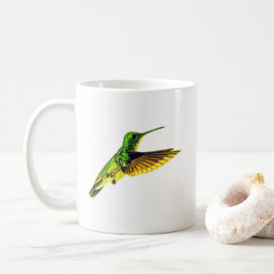 Tasse en céramique avec motif de colibri