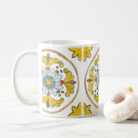 Tasse en céramique avec motif traditionnel sicilie