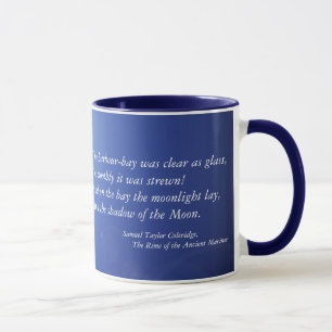 Tasse en céramique de clair de lune bleu