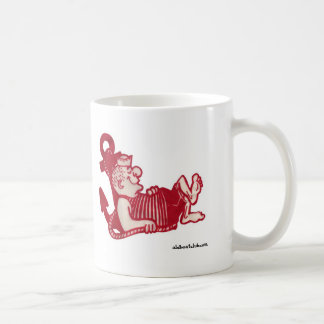 Tasse en céramique de marin somnolent