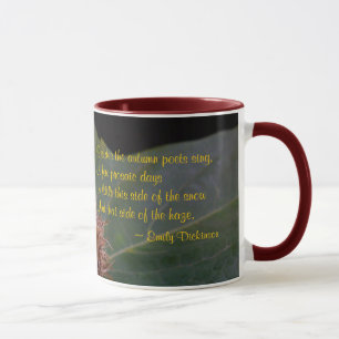 Tasse en céramique Feuille et Noix d'Automne avec