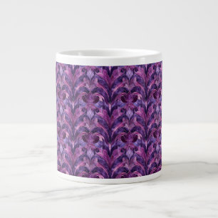 Tasse en céramique géante Art Déco aux tons violet