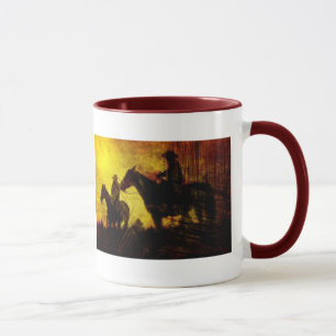 Tasse en céramique Grunge Cowboys et Chevaux