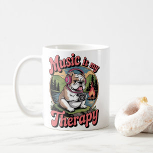 Tasse en céramique « La musique est ma thérapie »