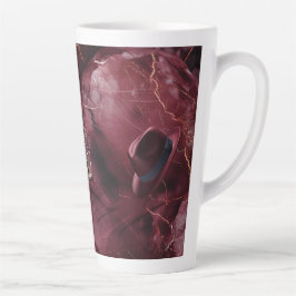 Tasse en céramique Latte Fedora Aubergine Musique 
