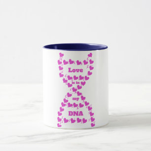 Tasse en céramique personnalisée "L'amour est dans