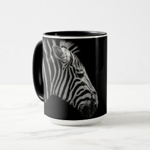 Tasse en céramique tête de zèbre