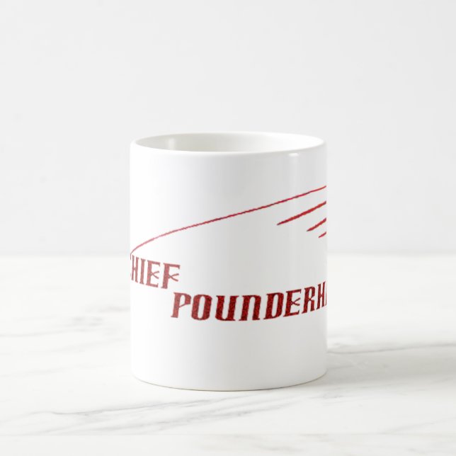 Tasse en chef de logo de Pounderhard (Centre)