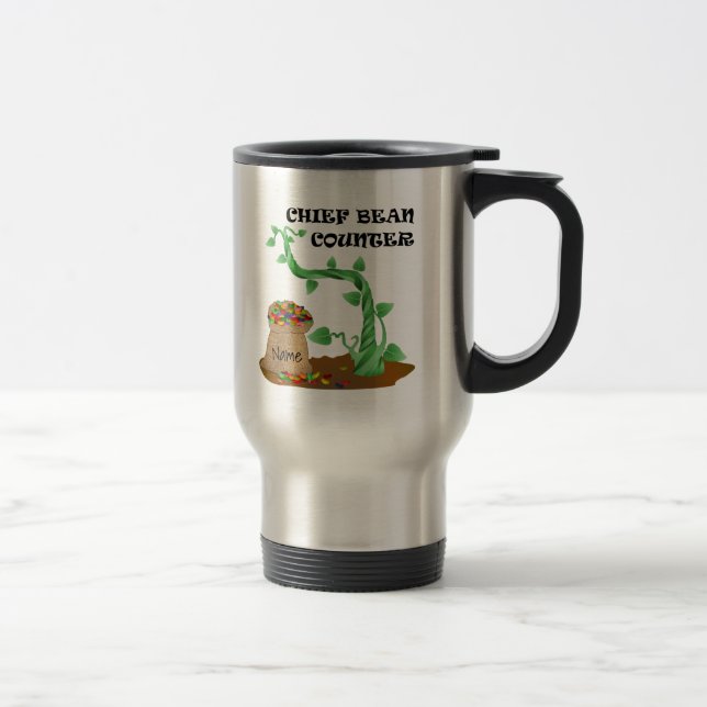 Tasse en chef de voyage de compteur d'haricot (Droit)