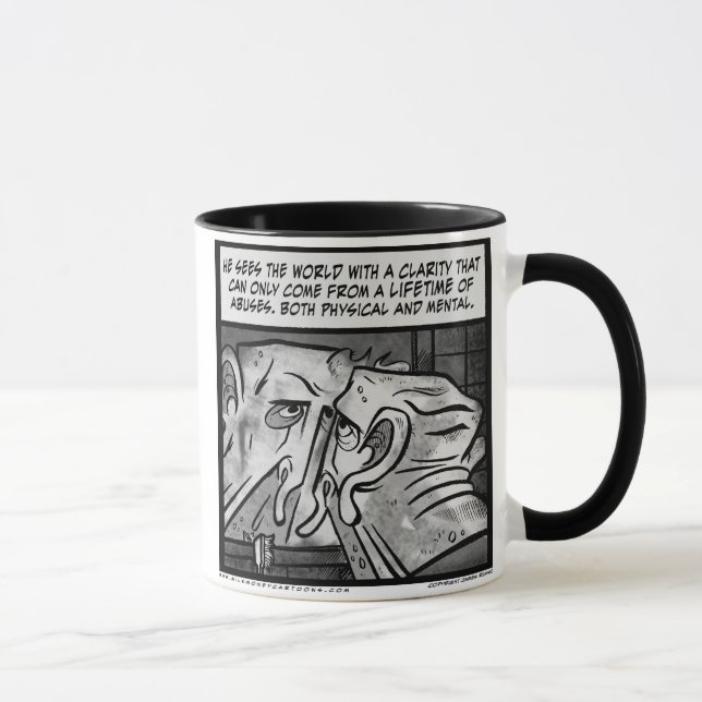 Tasse en cuir de Douglas - customisée (Droite)