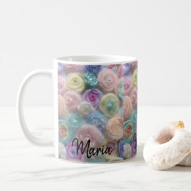 Tasse en fil pastel (Avec donut)