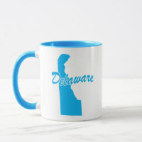 Tasse en forme de l'État du Delaware