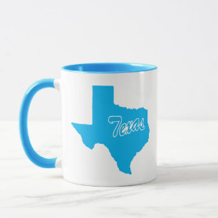 Tasse en forme de l'État du Texas