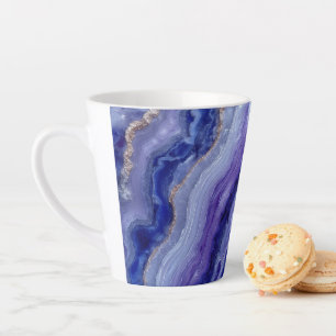 Tasse en latte à facettes de tananite radiante