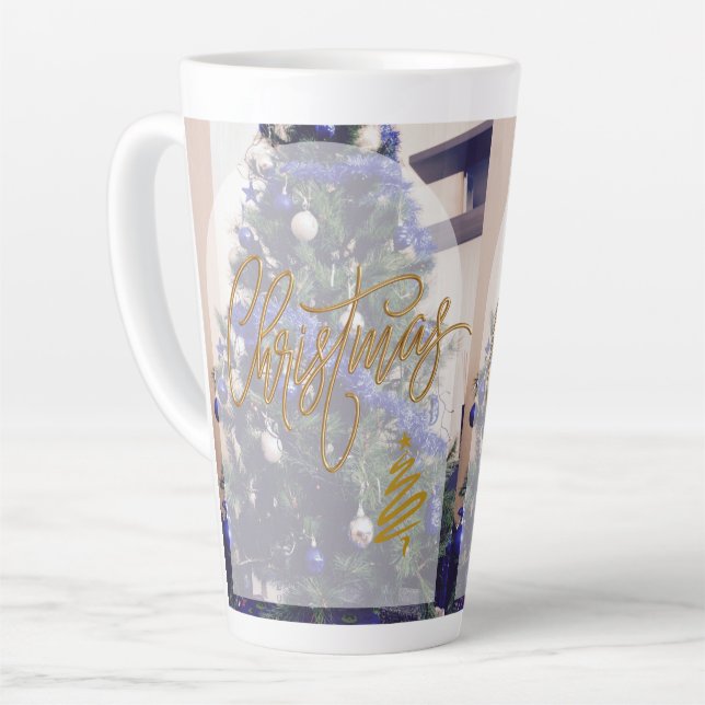 tasse en latte de style chrismast (Angle gauche)