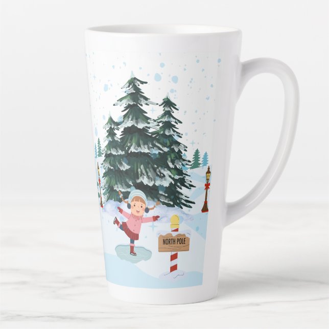 tasse en latte de style chrismast (Droite)